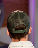 Richardson- "Trucker Hat" Green/ Tan/ and Taupe- WordMark